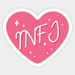 INFJ personality typography Sticker